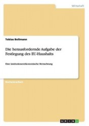 Die herausfordernde Aufgabe der Festlegung des EU-Haushalts - Eine institutionenoekonomische Betrachtung