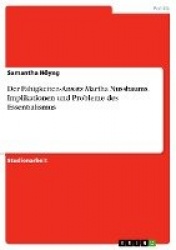 Der Fähigkeiten-Ansatz Martha Nussbaums. Implikationen und Probleme des Essentialismus