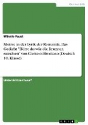 Motive in der Lyrik der Romantik. Das Gedicht