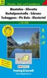 Montafon, Silvretta Hochalpenstrasse, Schrun-Tschagguns, Piz Buin, Klostertal 1 : 50 000