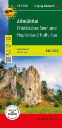 freytag&berndt Freizeitkarte Altmühltal, Fränkisches Seenland, Hopfenland Hallertau 1:140.000