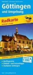 Goettingen and surroundings, cycle map 1:75,000