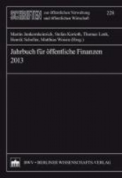 Jahrbuch Fur Offentliche Finanzen (2013)