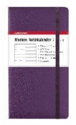 Wochen Notizkalender Violet 2018 - Taschenplaner / Taschenkalender, 18 Monate klein