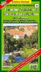 Radwander- und Wanderkarte Fürstenberg, Lychen, Templin, Zehdenick und Umgebung1 : 50 000