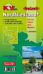 Nordfriesland Kreis mit Sylt, Amrum, Föhr und Halligen, KVplan, Radkarte/Freizeitkarte/Wanderkarte, 1:60.000