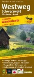 Wanderkarte Westweg Schwarzwald, Pforzheim - Basel 1 : 50 000