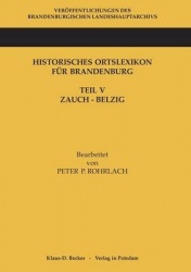 Historisches Ortslexikon Fur Brandenburg, Teil V, Zauch-Belzig