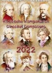 Komponisten-Kalender, ein Musik-Kalender 2022, DIN A3