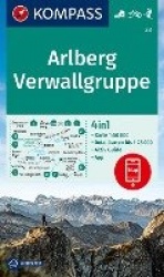 KOMPASS Wanderkarte 33 Arlberg, Verwallgruppe 1:50.000