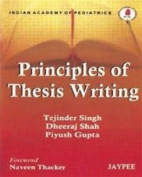 Principles of Thesis Writing