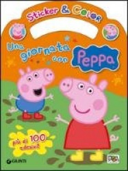 Una giornata con Peppa. Sticker e color. Con adesivi