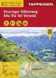 3D-Wanderkarte Vinschger Höhenweg 1 : 25 000