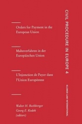 Orders for Payment in the European Union - Orders for Payment, Vol 4