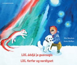 Lilli, farfar og nordlyset (lulesamiska & norska)