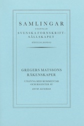 Gregers Matssons räkenskaper