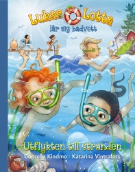 Lukas och Lotta lär sig badvett. Utflykten till stranden