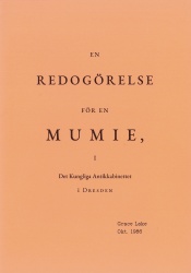 En redogörelse för en mumie i Det Kungliga Antikkabinettet i Dresden