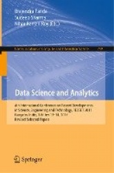 Data Science and Analytics - 4th International Conference on Recent Developments in Science, Engineering and Technology, REDSET 