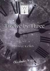Twelve by three (+3 stemmaa) : op. 108 :  for three cellos