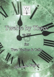 Twelve by three (+3 stemmaa) : op. 108 :  for two violins and cello