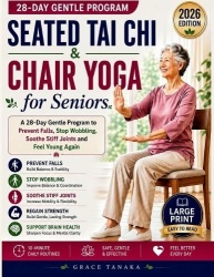 Seated Tai Chi & Chair Yoga for Seniors - A 28-Day Gentle Program to Prevent falls, Stop Wobbling, Soothe stiff joints and Feel 
