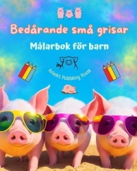 Bedårande små grisar - Målarbok för barn - Kreativa scener av roliga små grisar - Perfekt present till barn
