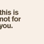 This Is Not For You (CD)