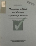 Transitions in Work and Learning - Implications for Assessment