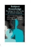 Subject Knowledge - Readings For The Study Of School Subjects
