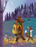 Bear & Fox Journal - The Forest Animals' Adventure - College Ruled Notebook