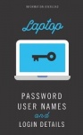 Laptop: Password: Notebook diary and journal