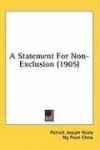 A Statement for Non-Exclusion (1905)