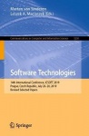 Software Technologies : 14th International Conference, ICSOFT 2019, Prague, Czech Republic, July 26–28, 2019, Revised