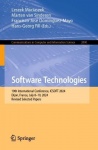 Software Technologies : 19th International Conference, ICSOFT 2024, Dijon, France, July 8–10, 2024, Revised Selected Papers