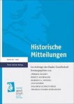 Historische Mitteilungen 28 (2016) - Der Erste Weltkrieg - Regionale Perspektiven