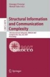 Structural Information and Communication Complexity - 14th International Colloquium, SIROCCO 2007, Castiglioncello, Italy, June 