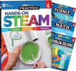 180 Days(tm) Steam, Science, Math,&Problem Solving Grade 4: 4-Book Set